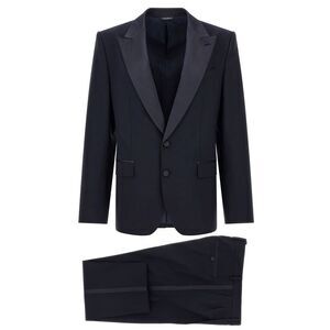 Dolce & Gabbana Blue Virgin Wool Two-Piece Men's Suit